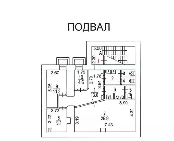 Аренда квартиры площадью 418 м² в на Бакунинской улице по адресу Басманный, Бакунинская ул.78